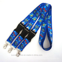 Printed Promotion ID Card Lanyard with Detachable Buckle